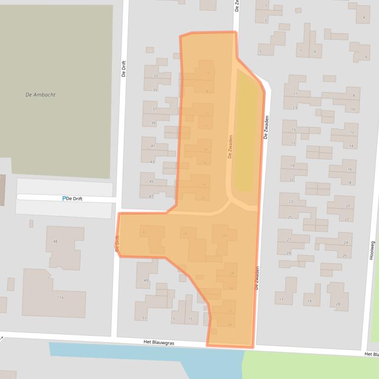 Kaart van postcodegebied 9203GK.