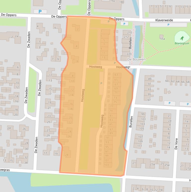 Kaart van postcodegebied 9203GL.