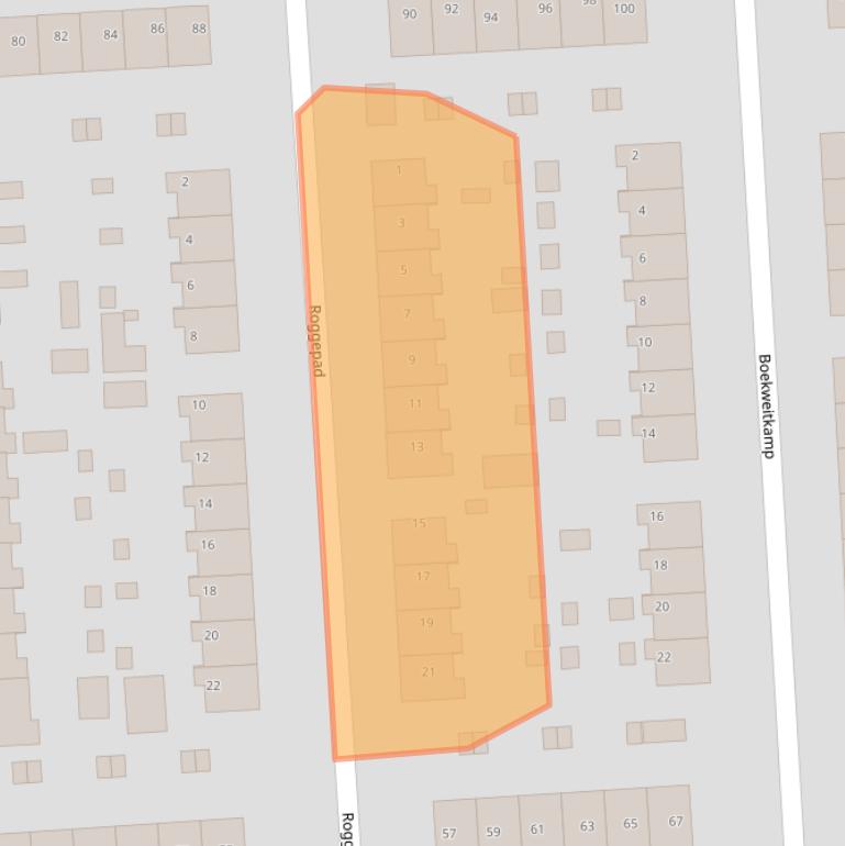 Kaart van postcodegebied 9203HC.