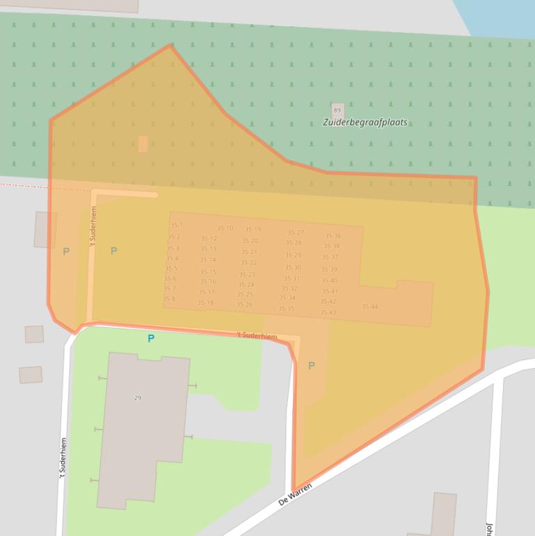 Kaart van postcodegebied 9203HS.
