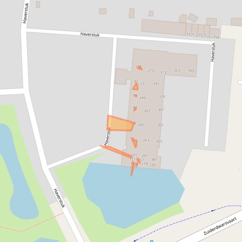 Kaart van postcodegebied 9203JH.