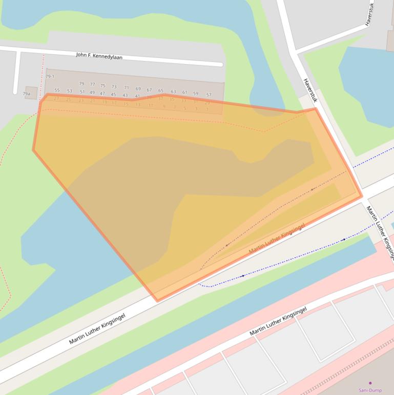 Kaart van postcodegebied 9203JN.