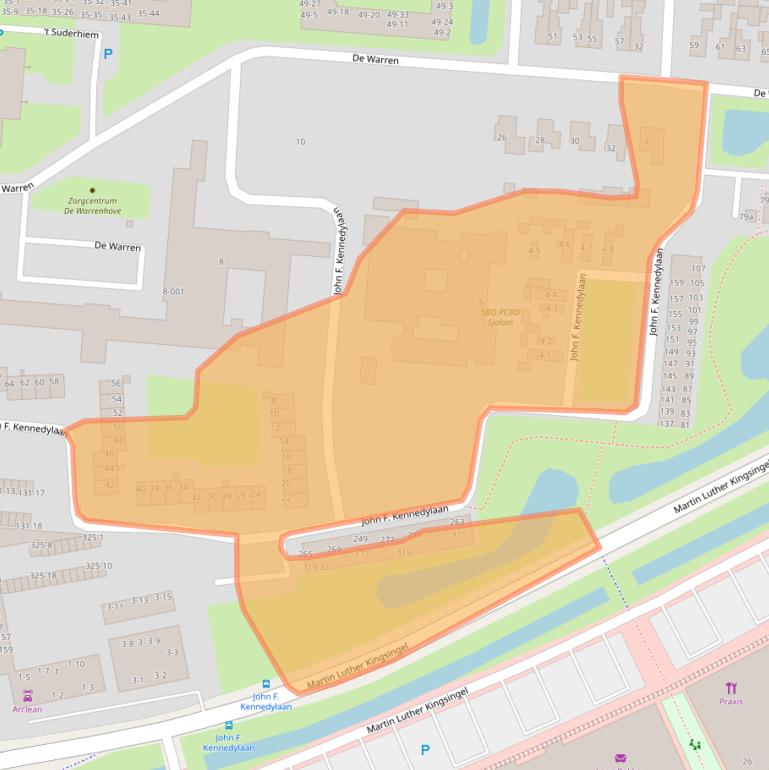 Kaart van postcodegebied 9203JV.