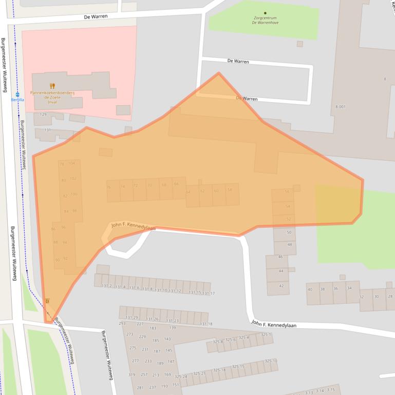 Kaart van postcodegebied 9203JZ.