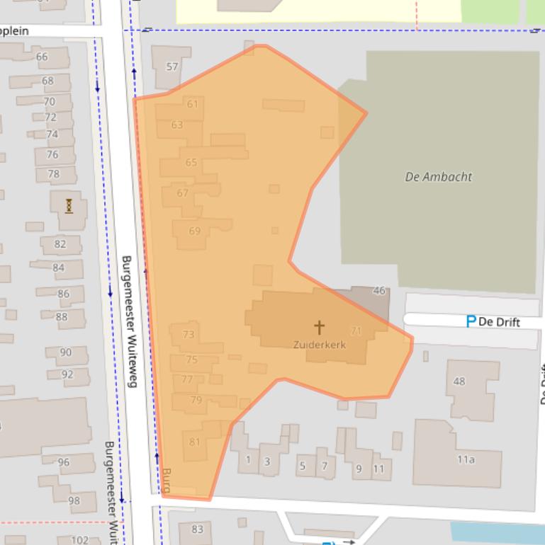 Kaart van postcodegebied 9203KB.