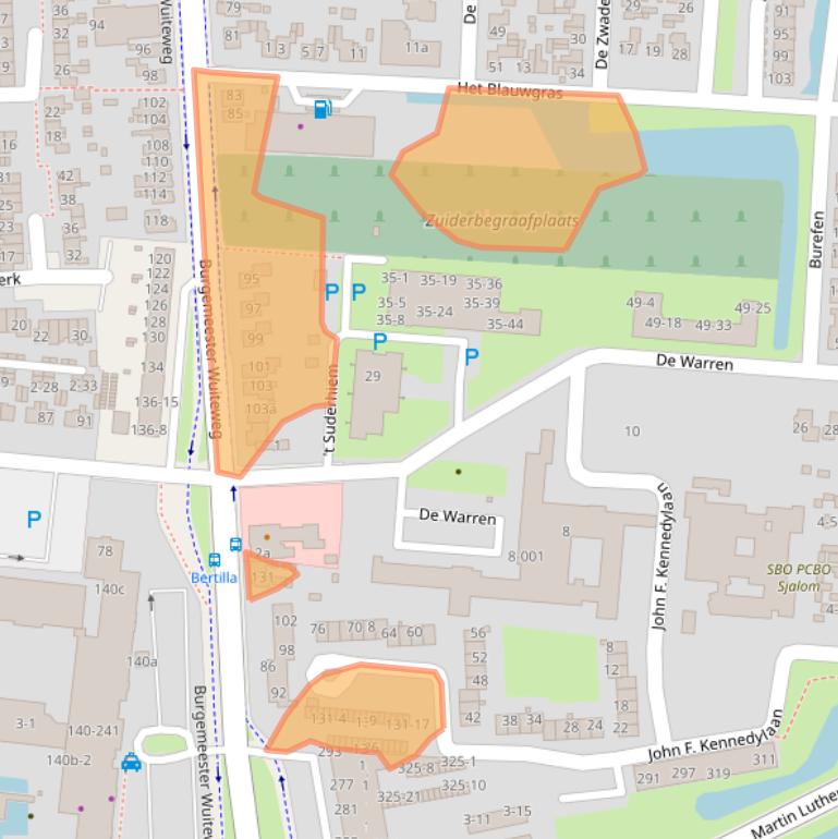 Kaart van postcodegebied 9203KC.