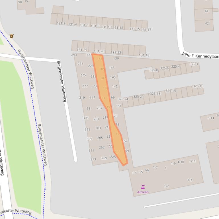 Kaart van postcodegebied 9203KE.