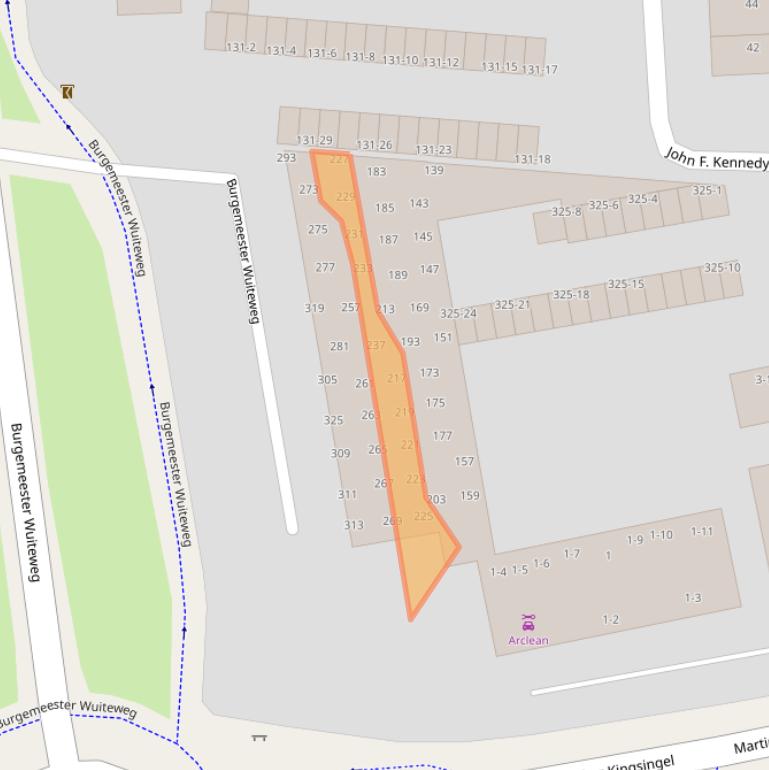 Kaart van postcodegebied 9203KG.