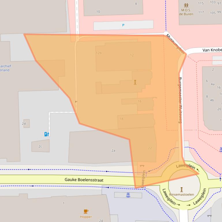 Kaart van postcodegebied 9203KK.