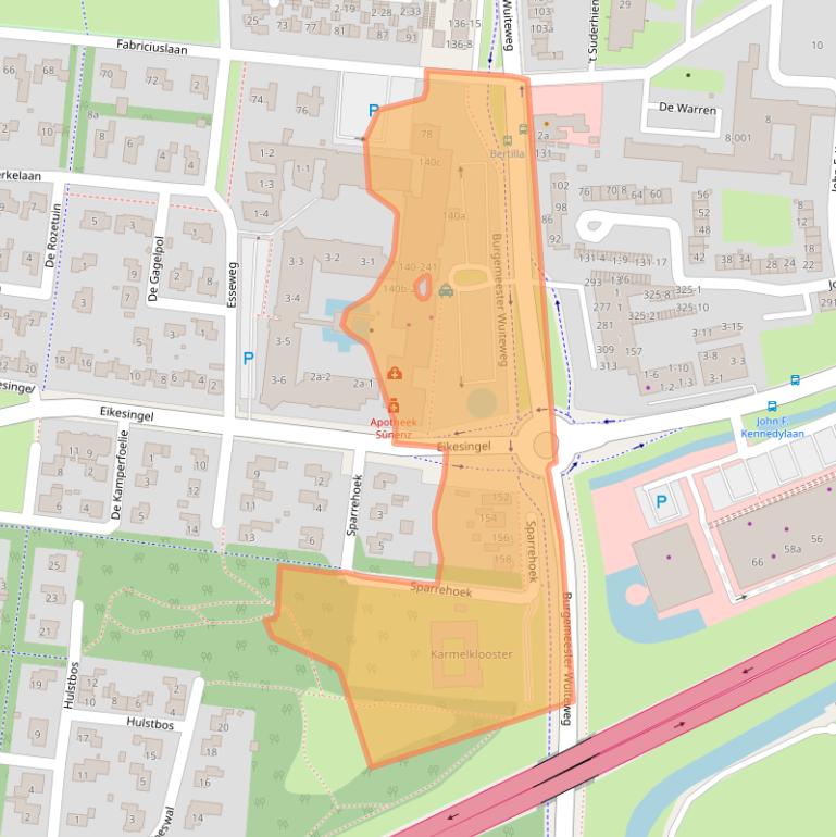 Kaart van postcodegebied 9203KP.