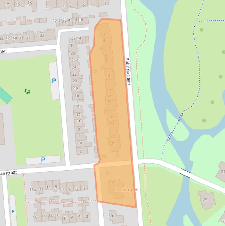 Kaart van postcodegebied 9203LE.