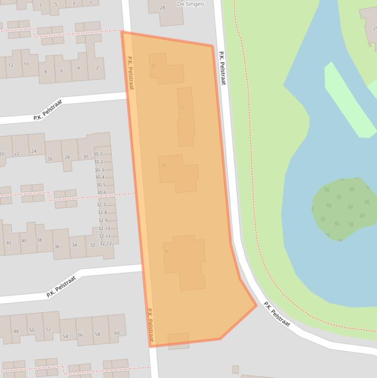 Kaart van postcodegebied 9203LG.