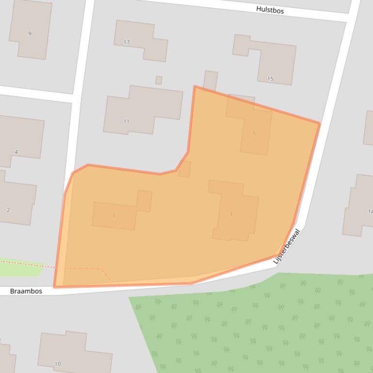 Kaart van postcodegebied 9203LX.