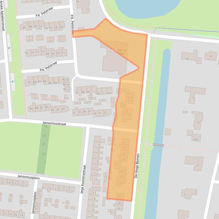 Kaart van postcodegebied 9203ND.