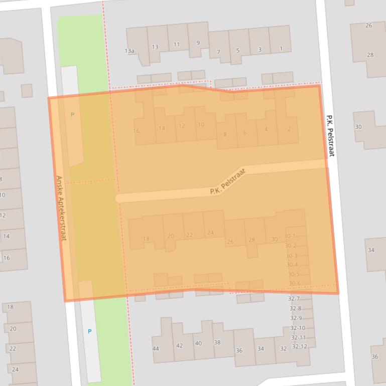 Kaart van postcodegebied 9203NL.