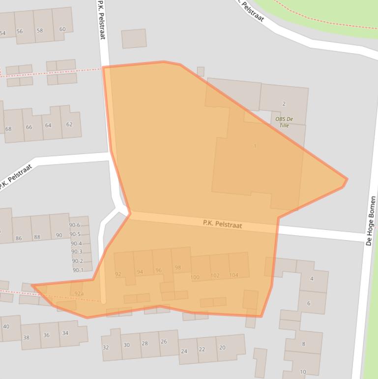 Kaart van postcodegebied 9203NP.