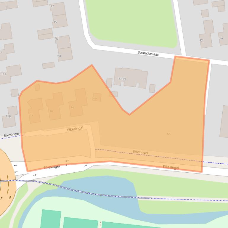 Kaart van postcodegebied 9203PA.