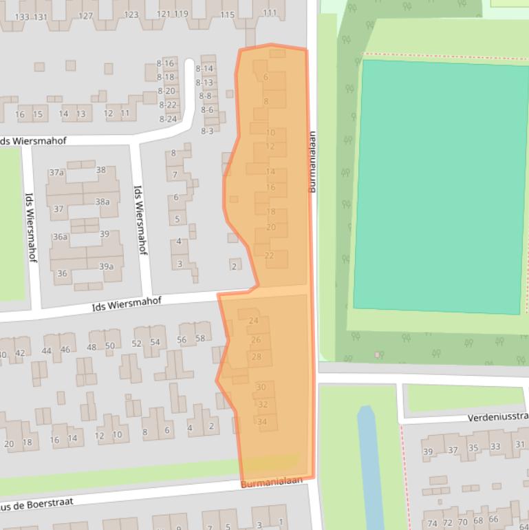 Kaart van postcodegebied 9203PH.