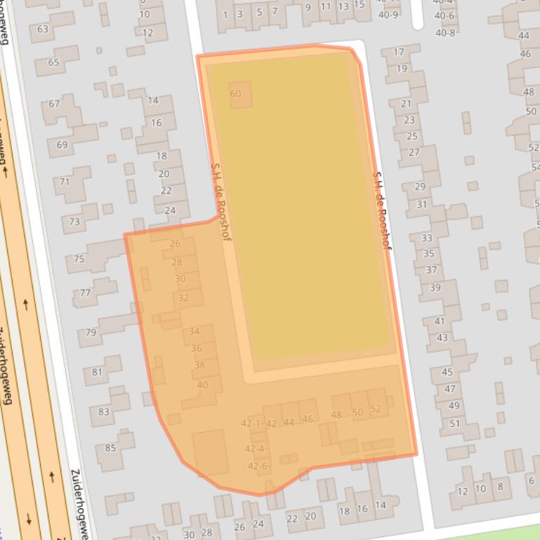 Kaart van postcodegebied 9203PS.