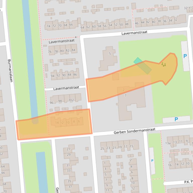 Kaart van postcodegebied 9203PV.