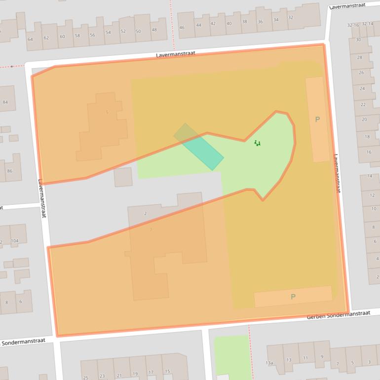 Kaart van postcodegebied 9203PW.