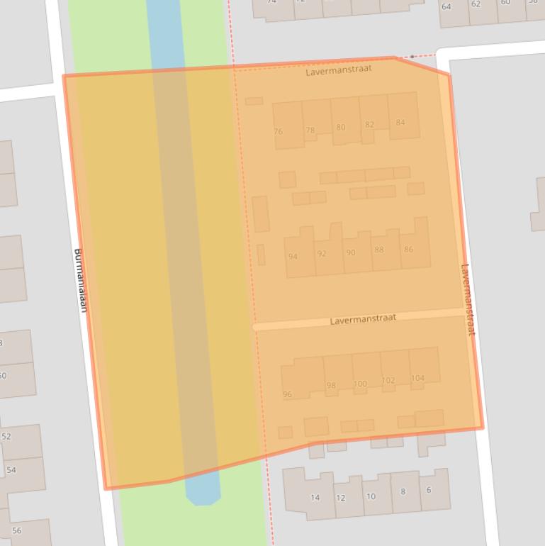 Kaart van postcodegebied 9203RA.