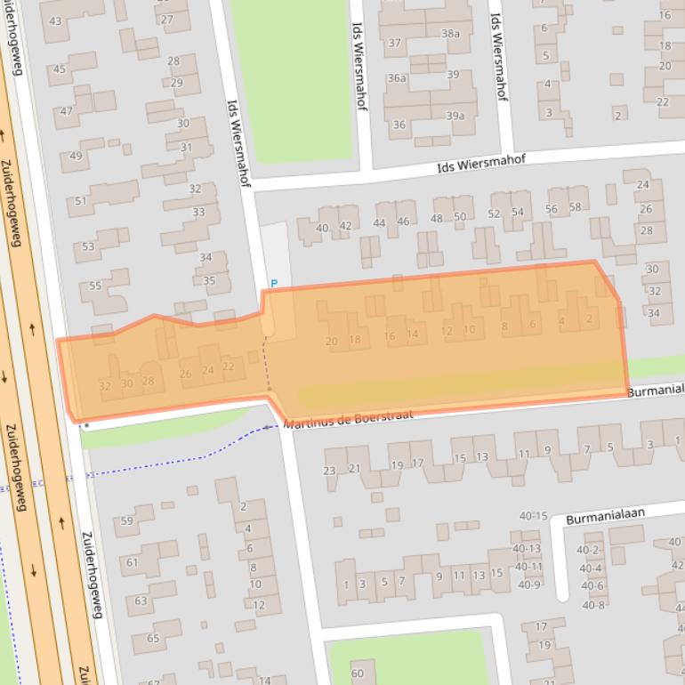 Kaart van postcodegebied 9203RD.