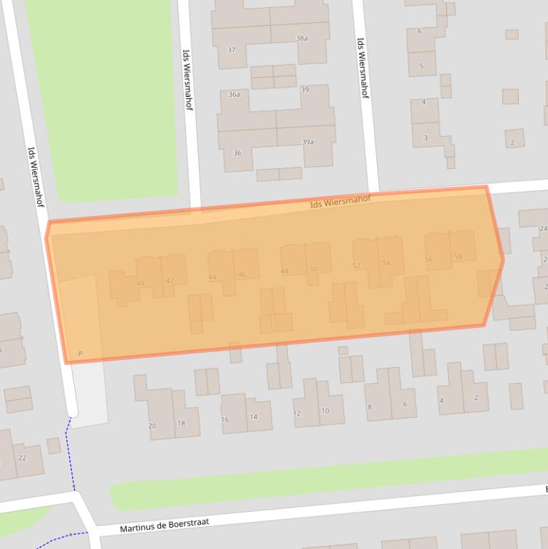 Kaart van postcodegebied 9203RH.