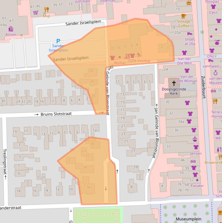 Kaart van postcodegebied 9203RV.