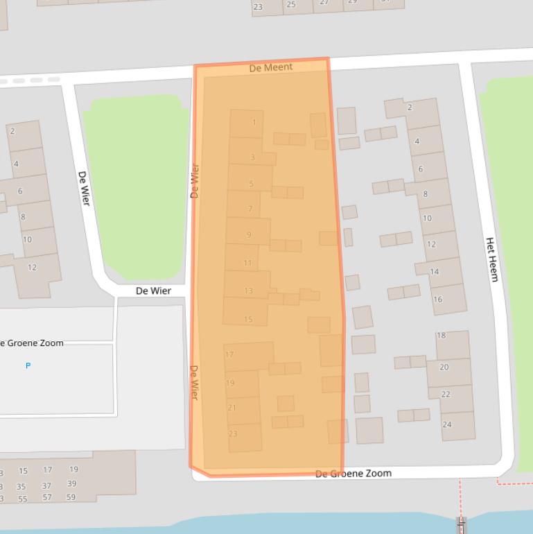 Kaart van postcodegebied 9203XS.