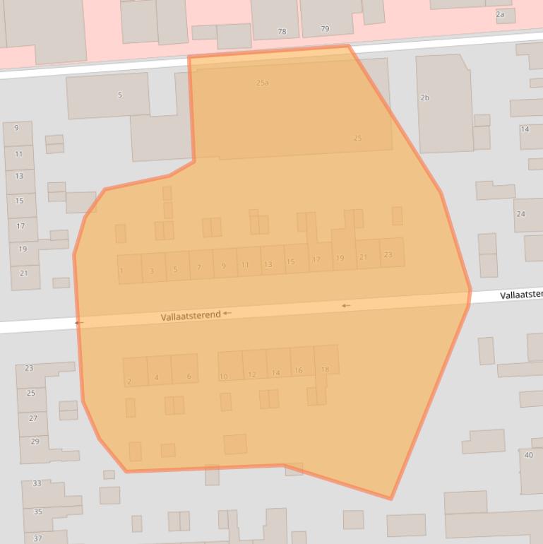 Kaart van postcodegebied 9203ZB.