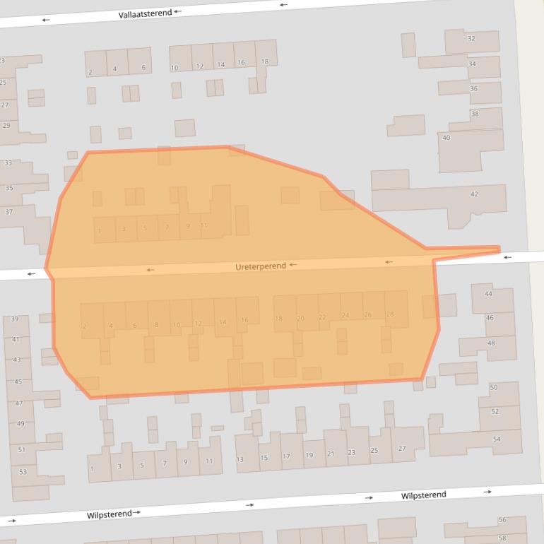 Kaart van postcodegebied 9203ZC.