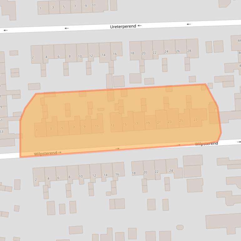 Kaart van postcodegebied 9203ZD.