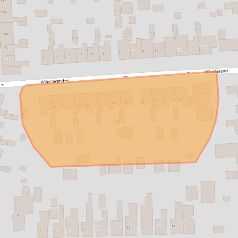 Kaart van postcodegebied 9203ZE.