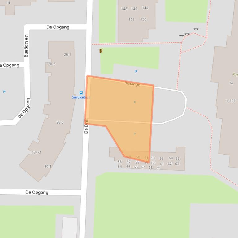 Kaart van postcodegebied 9203ZJ.