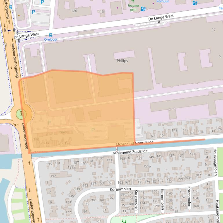 Kaart van postcodegebied 9203ZV.