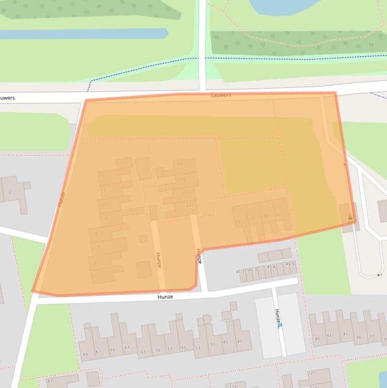 Kaart van postcodegebied 9204BG.