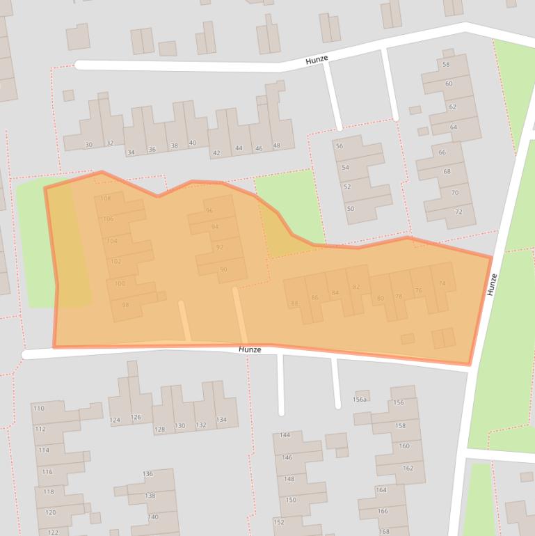 Kaart van postcodegebied 9204BS.
