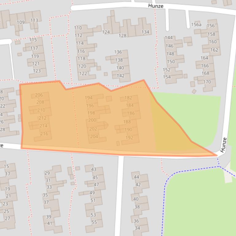 Kaart van postcodegebied 9204BW.