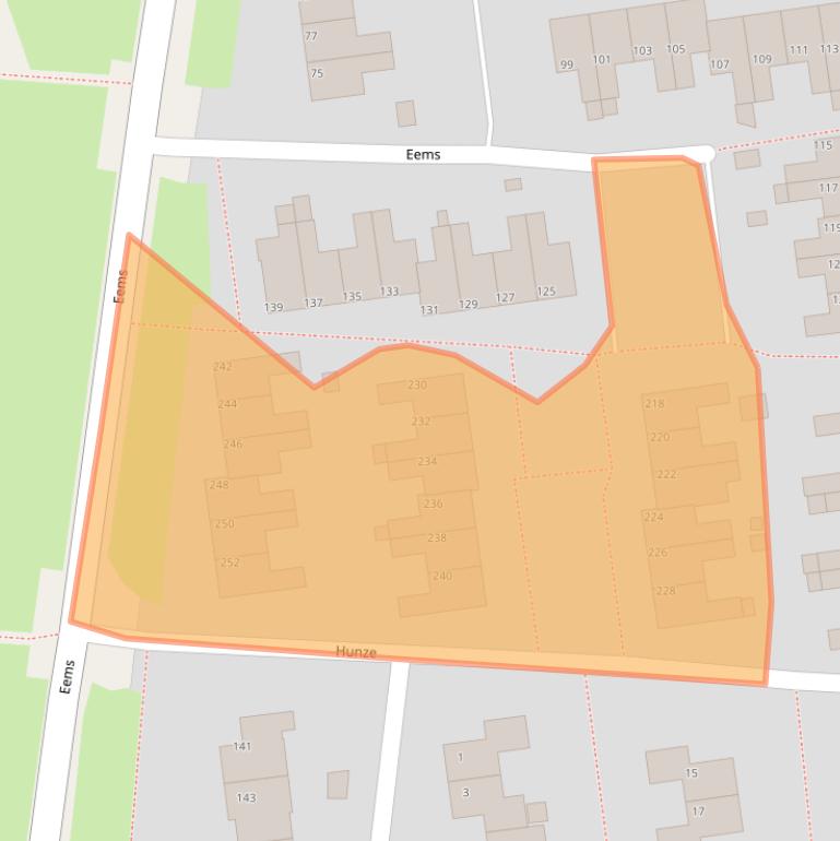 Kaart van postcodegebied 9204BX.