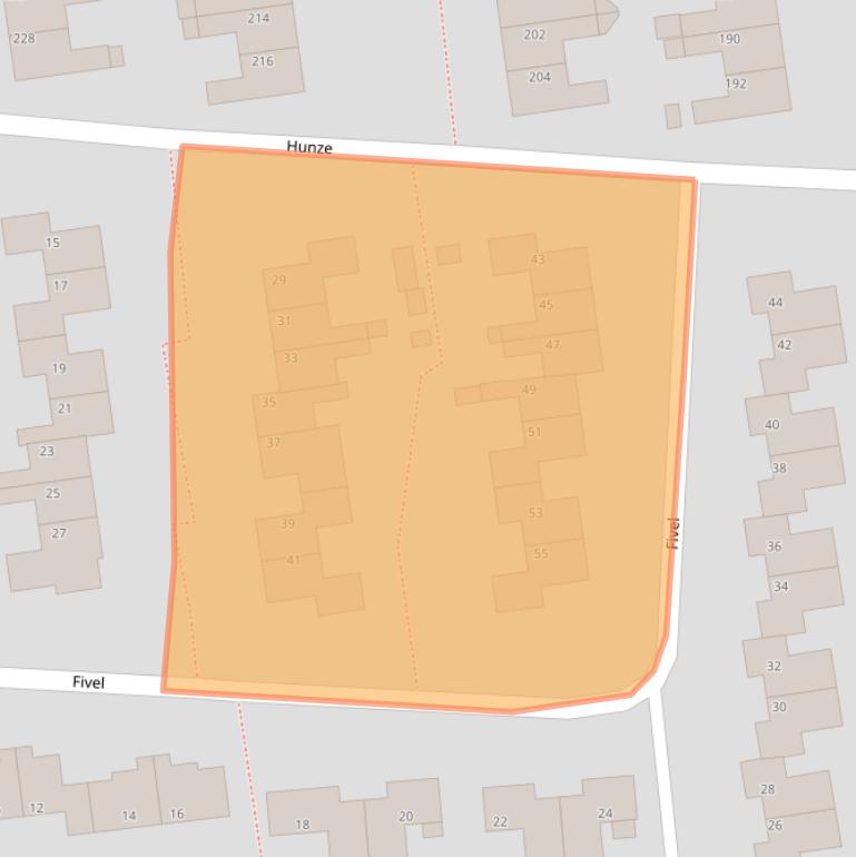 Kaart van postcodegebied 9204CG.