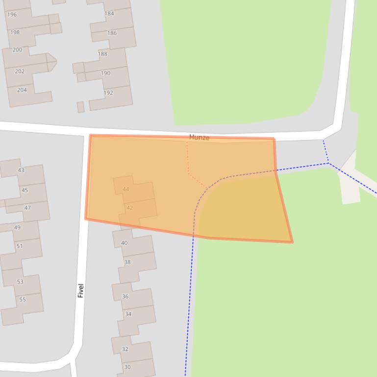 Kaart van postcodegebied 9204CJ.