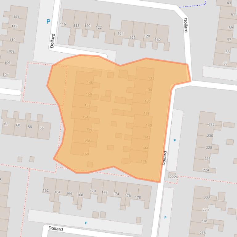 Kaart van postcodegebied 9204CT.