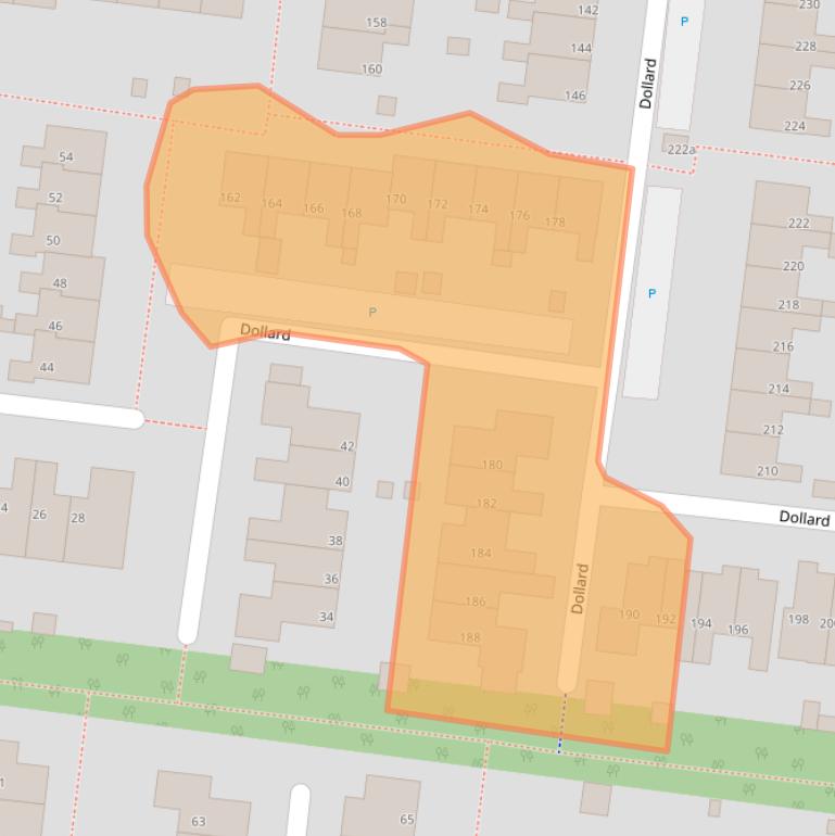 Kaart van postcodegebied 9204CV.