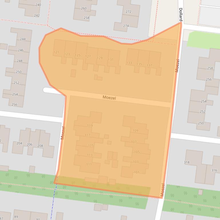 Kaart van postcodegebied 9204ED.