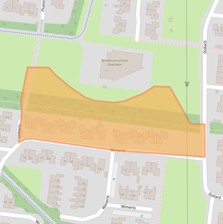 Kaart van postcodegebied 9204GW.