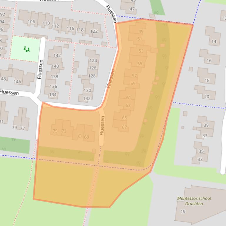 Kaart van postcodegebied 9204HS.