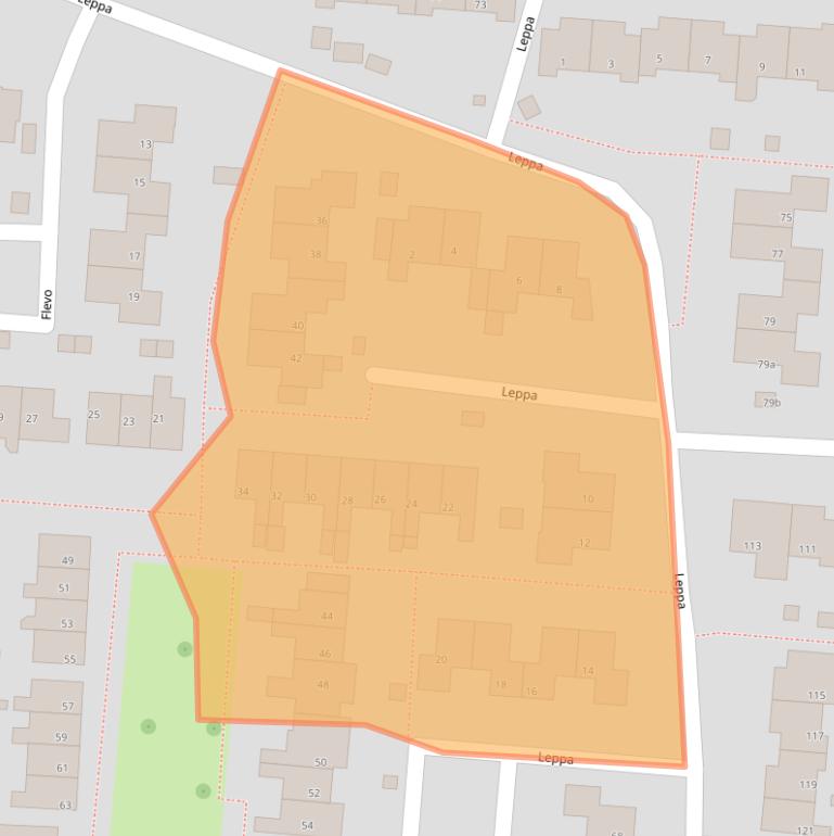 Kaart van postcodegebied 9204JE.