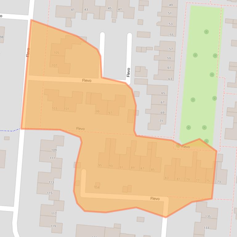 Kaart van postcodegebied 9204JM.