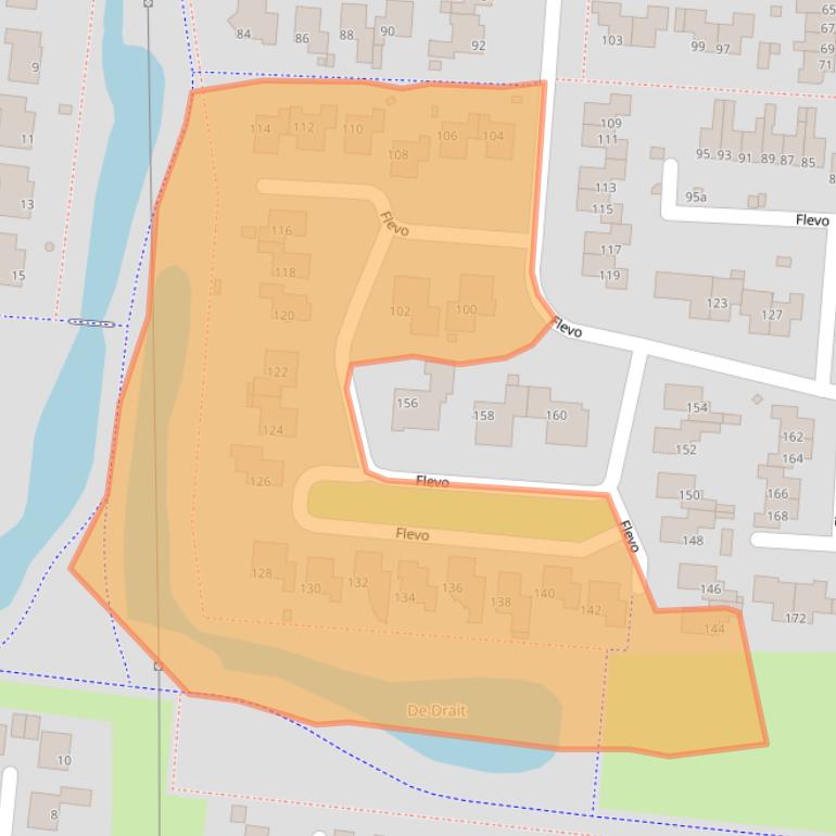 Kaart van postcodegebied 9204JS.